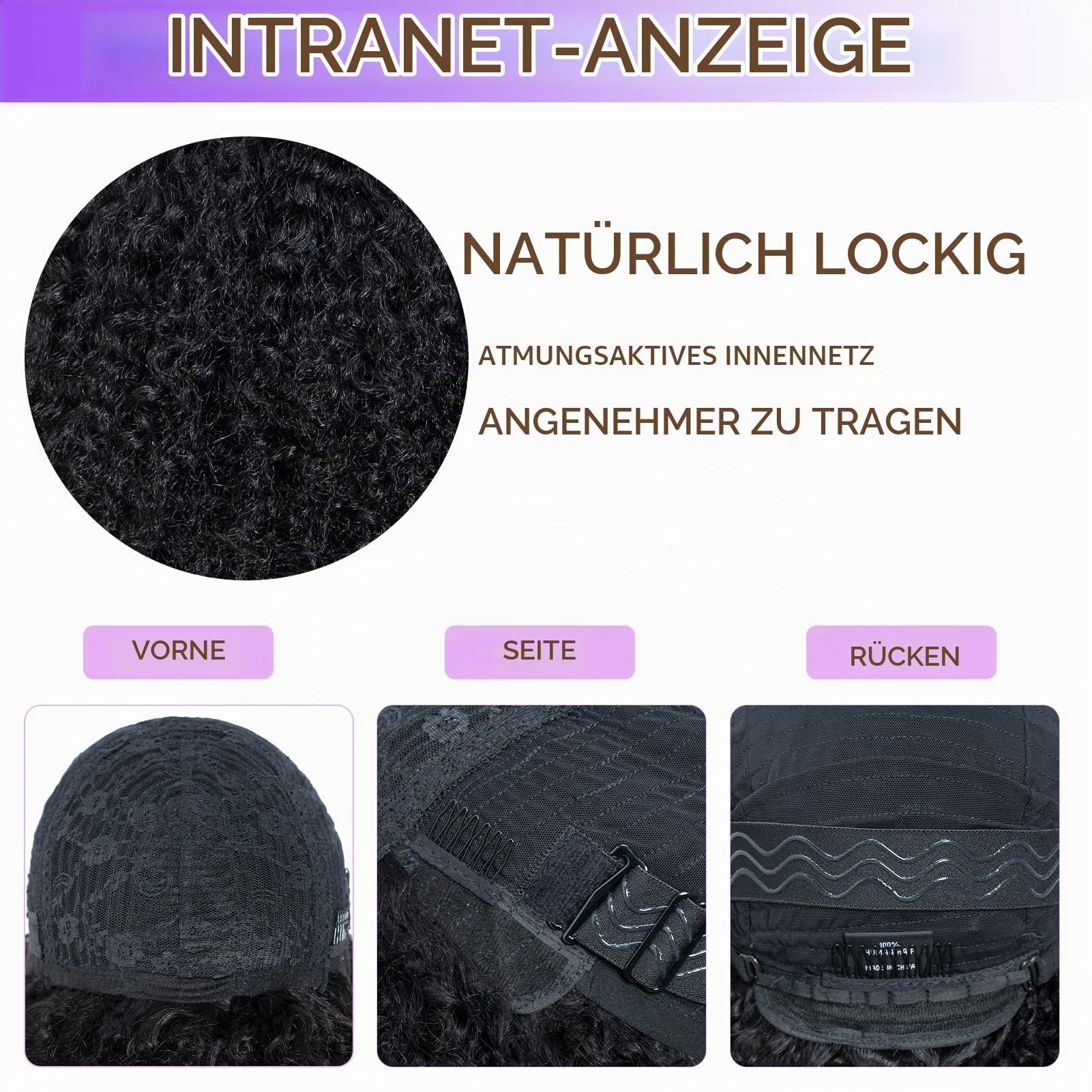 FASHION IDOL Kurzer lockiger Bob Echthaarperücken mit Pony Jerry Curl Brasilianisches Echthaar Keine Lace-Front-Perücken für Frauen Maschinell gewebt Braun 30CM
