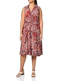 Womens Collared Twisted Waist Midi Dress