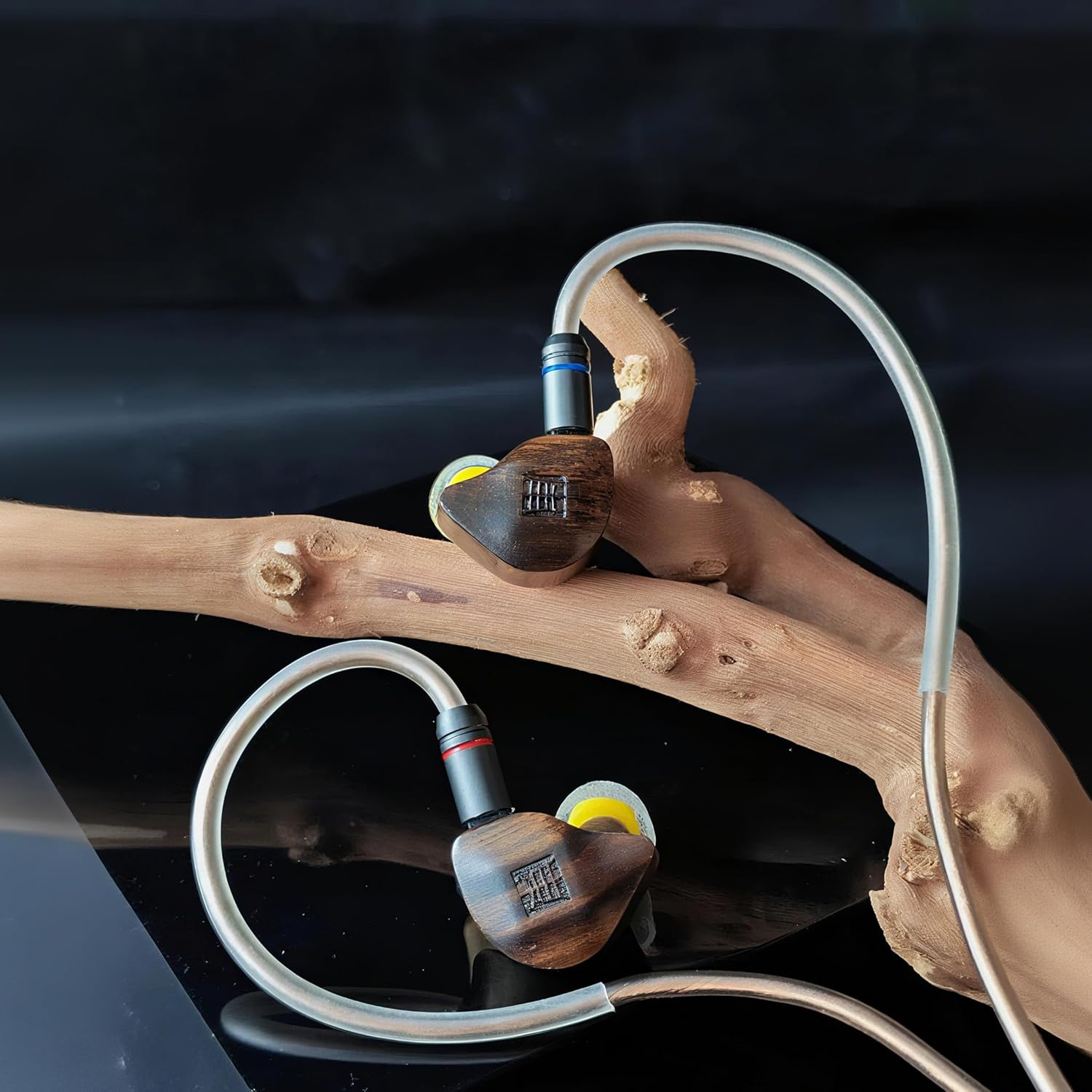 TANGZU FUDU Verse II Hybrid Driver in Ear Monitors, Wired HiFi Earbuds with 1 Titanium Diaphragm Dynamic Driver, 2 Balanced Armature for Audiophile Musician (Bronze, 4.4mm)