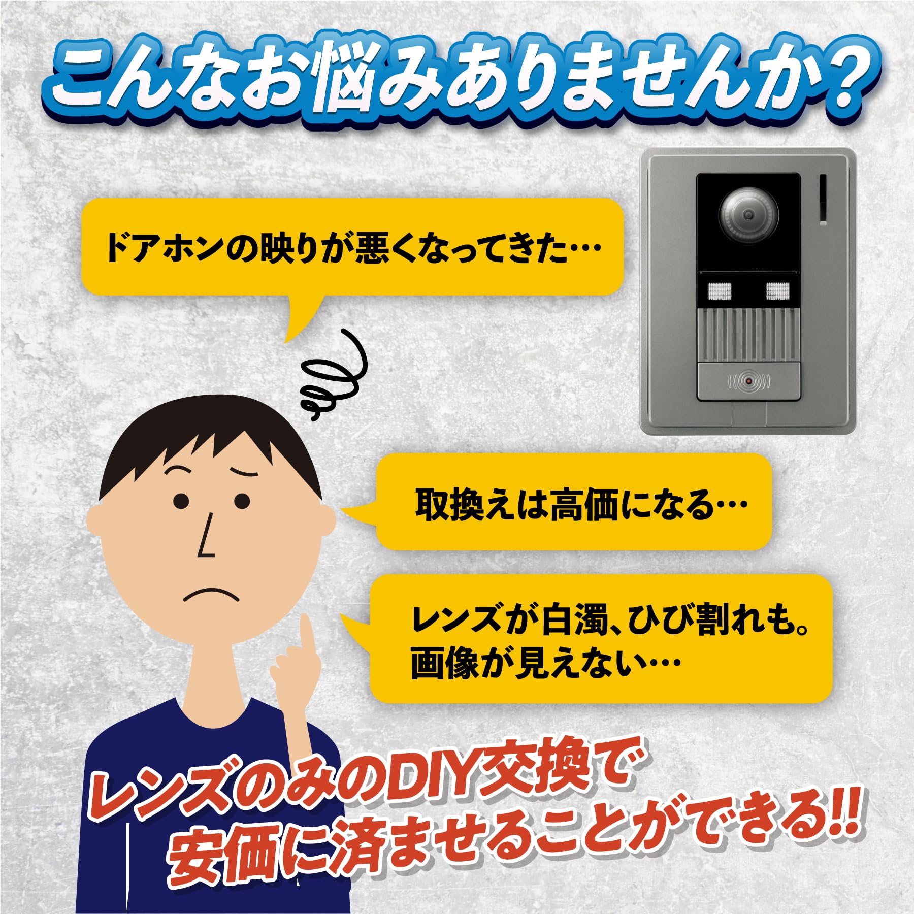 Amazon.co.jp: ROOOCYY パナソニック対応 VL-V571 ドアホン 互換レンズ