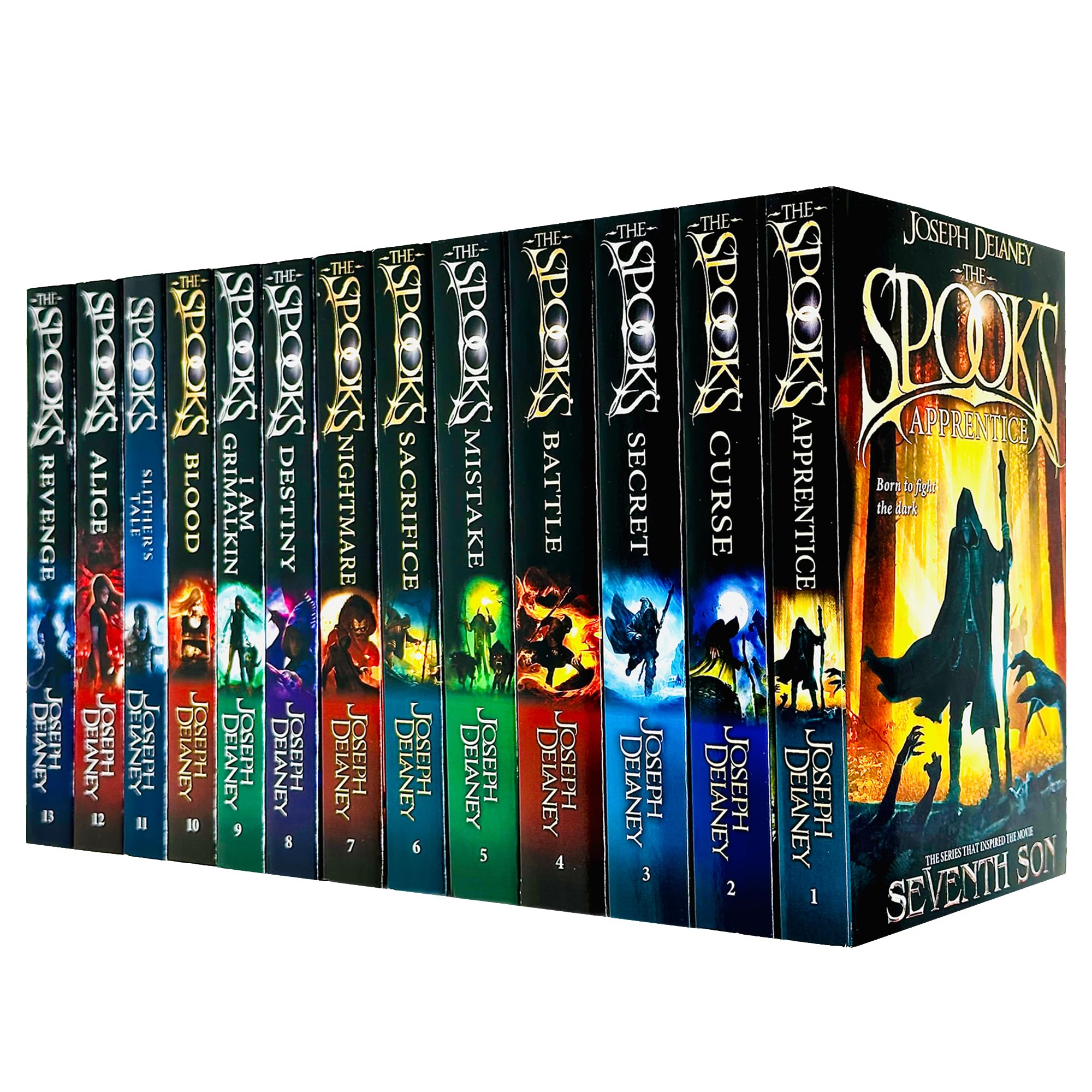 The Spooks Books 1 - 13 Complete Wardstone Chronicles Collection Set by Joseph Delaney ( Apprentice, Curse, Secret, Battle, Destiny, Alice, Revenge & MORE!) Paperback – January 1, 2020