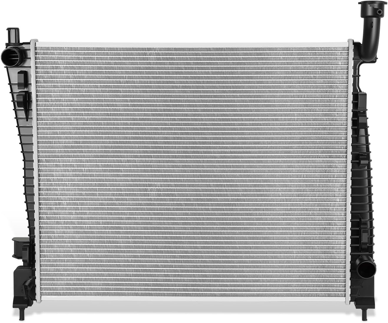 DNA Motoring CU13200 1-Row Aluminum Core Radiator Engine Cooling Compatible with 11-20 Dodge Durango / 11-21 Jeep Grand Cherokee, 52014529AB 55038001AF, OEM-RA-13200
