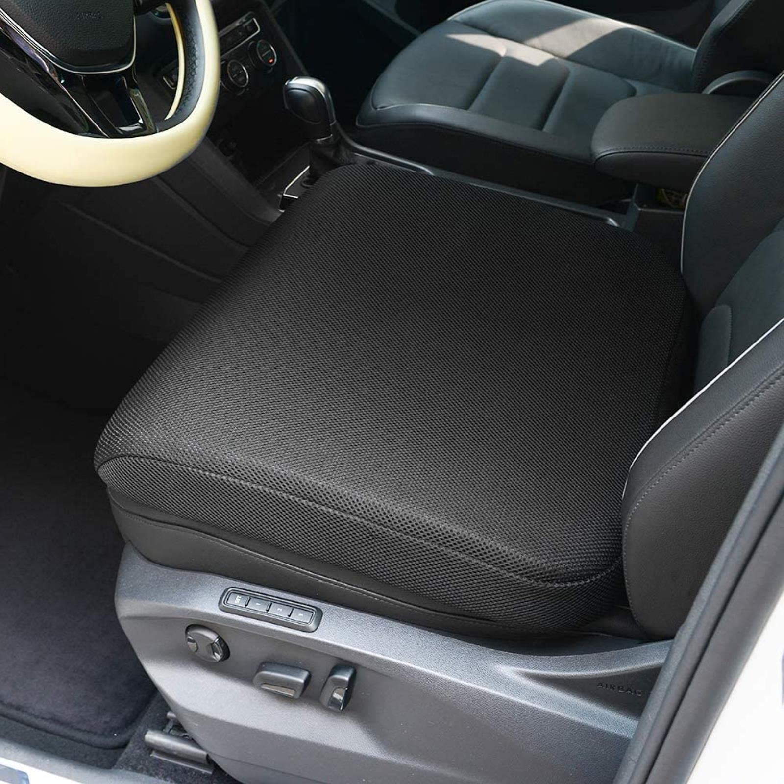 Coussin de siège en Mousse à mémoire de mémoire, tampons de Chaise pour Voiture de Bureau, idéal pour Coccyx orthopédique Améliore la Posture, Disponible en Quatre Couleurs (48x45x9cm)