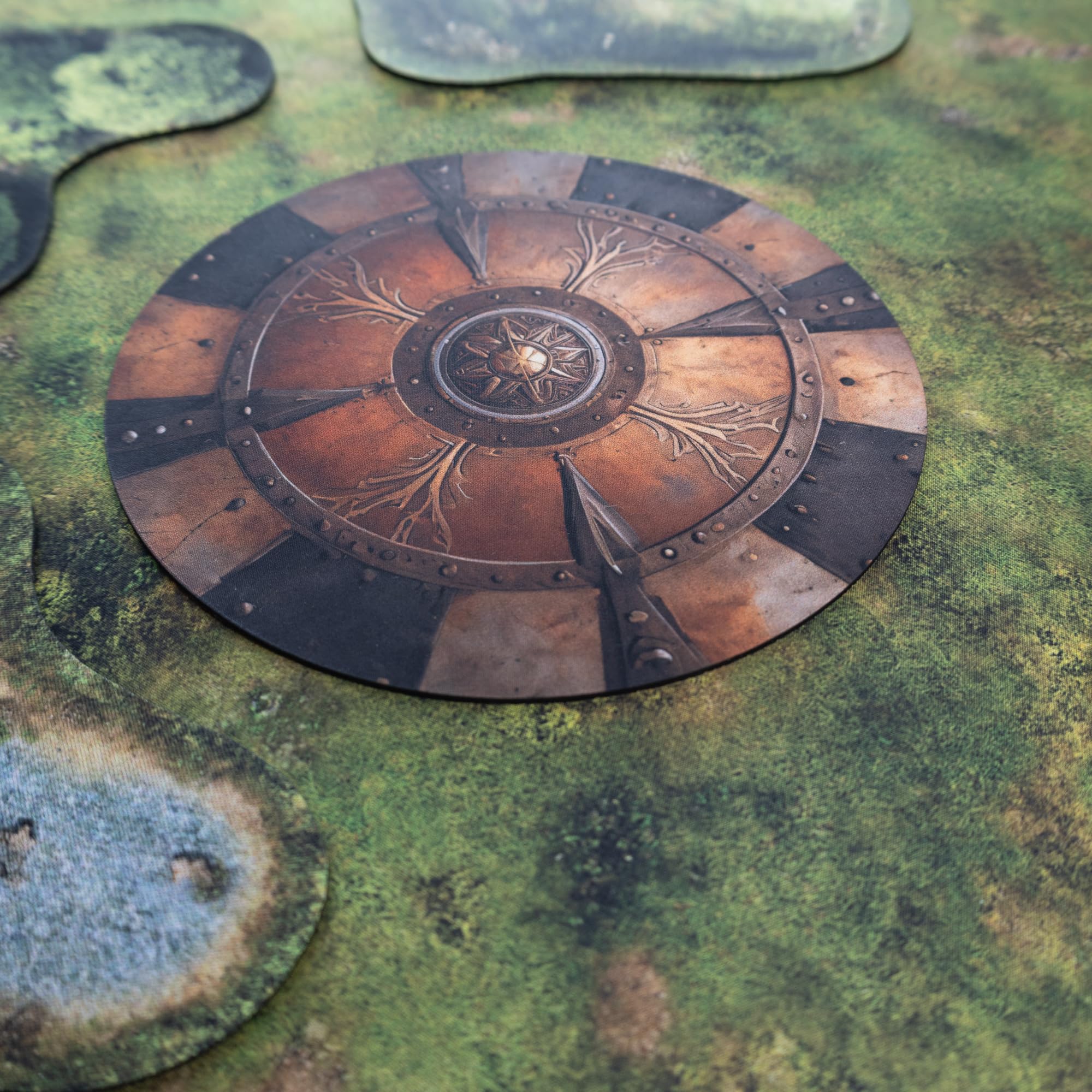 PLAYMATS Marcador de Goma para la Edad de Sigmar 4e – Old Gods Shield