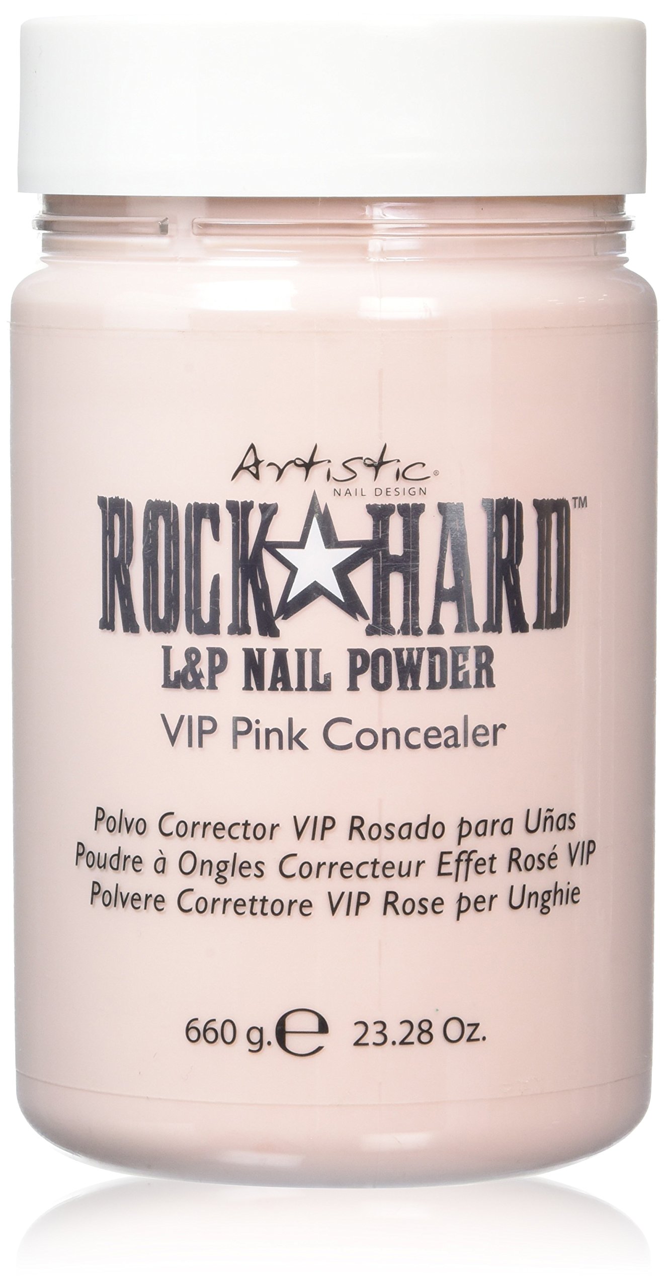 artistique Couleur Gloss Vernis à ongles gel Rock Hard L & P à ongles Poudre, Vip Rose Anti-cernes 660 gram