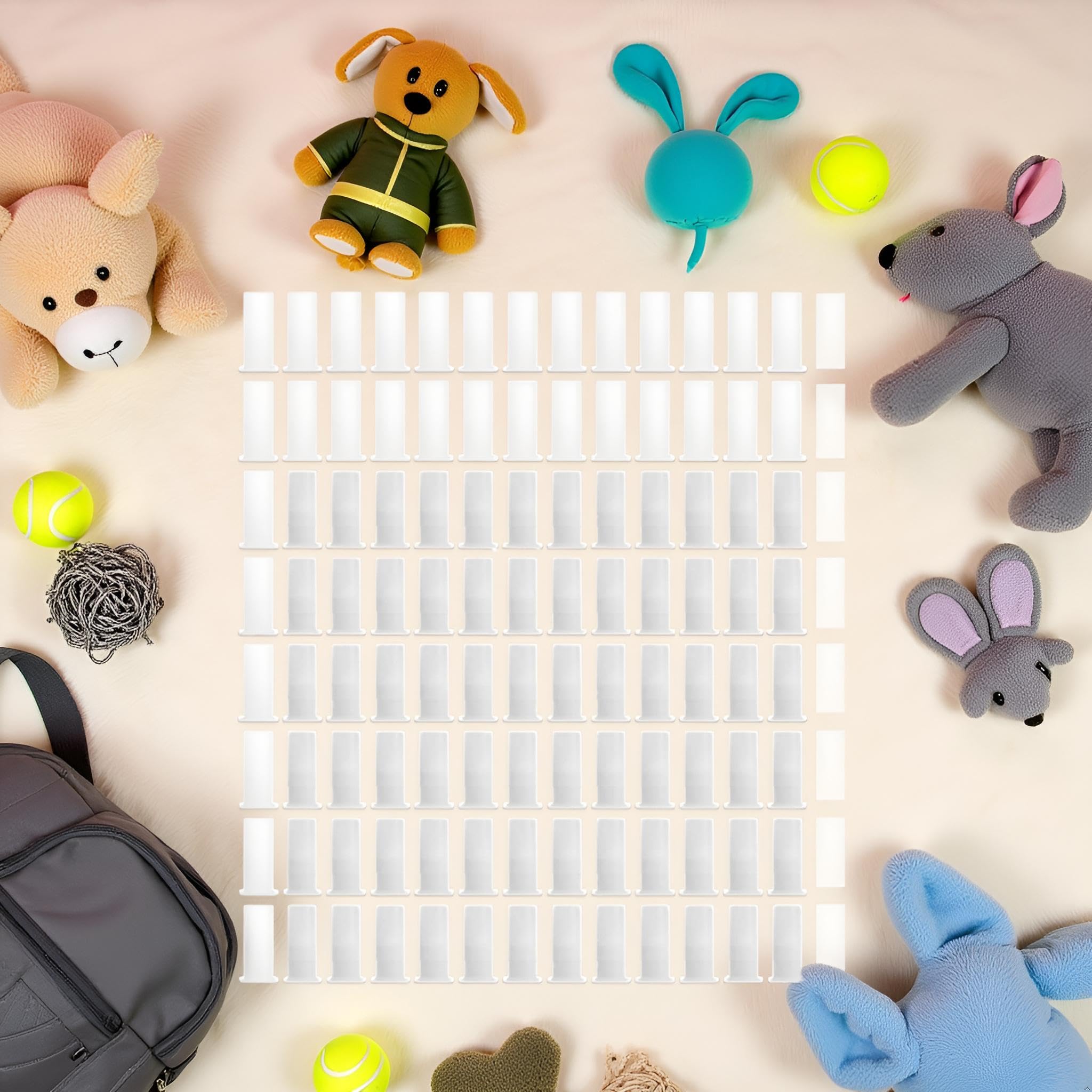 100 Weiße Quietscher Für Hundespielzeug – 15,5 X 4,8 Mm, DIY-Ersatzteile