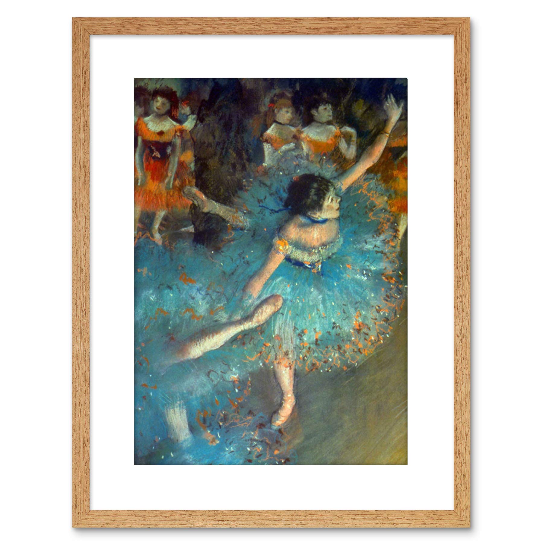 Wee Blue Coo Painting Degas Dancer Old Master Framed Wall Art Print