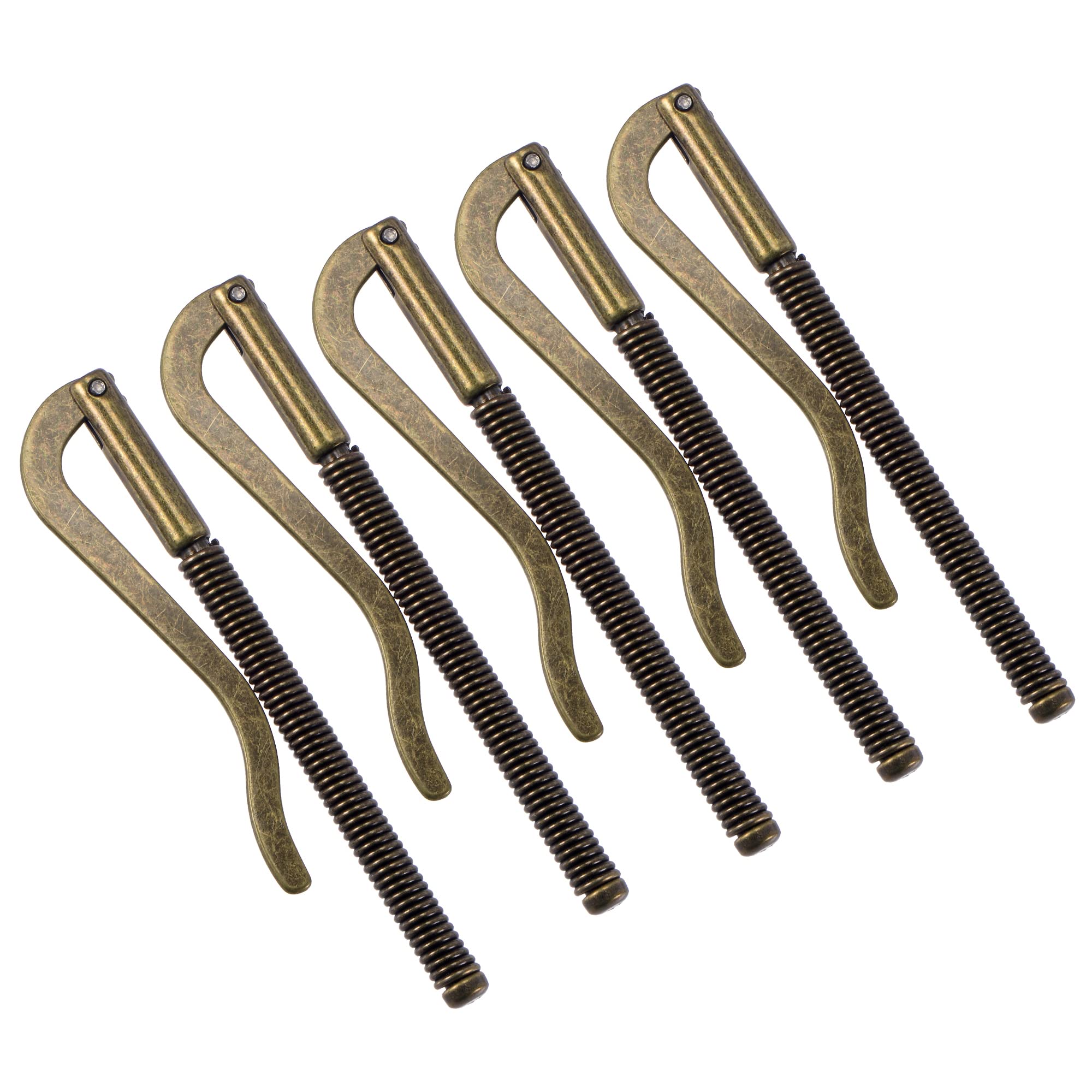 Pinza de metal PATIKIL de alta sujeción para billeteras y manualidades en cuero pack de 5
