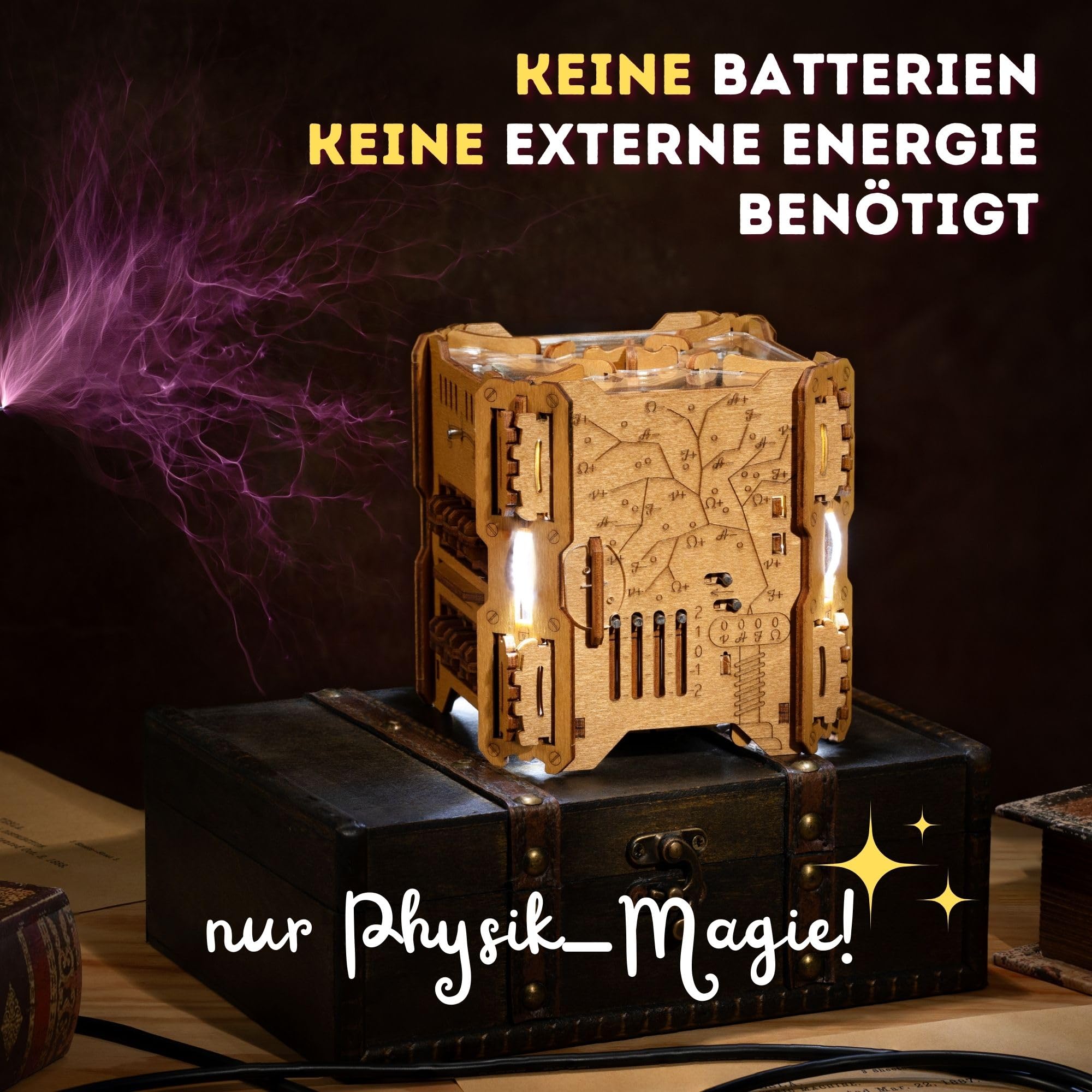 PUZZLE POTATO Tesla Puzzle Box - Escape Room Spiel mit Elektronischen Rätseln - Puzzlebox - Knobelspiel für Erwachsene - Brainteaser Geschenkbox