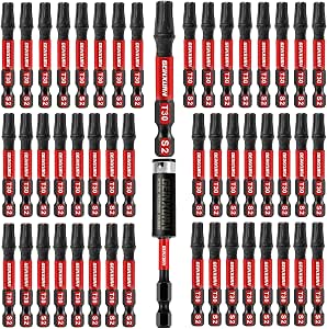 GEINXURN Magnetische Schlagschrauber-Bits – 10-teilig, SQ2-Antrieb, 15,2 Cm, Aus S2-Stahl, Schlagfest