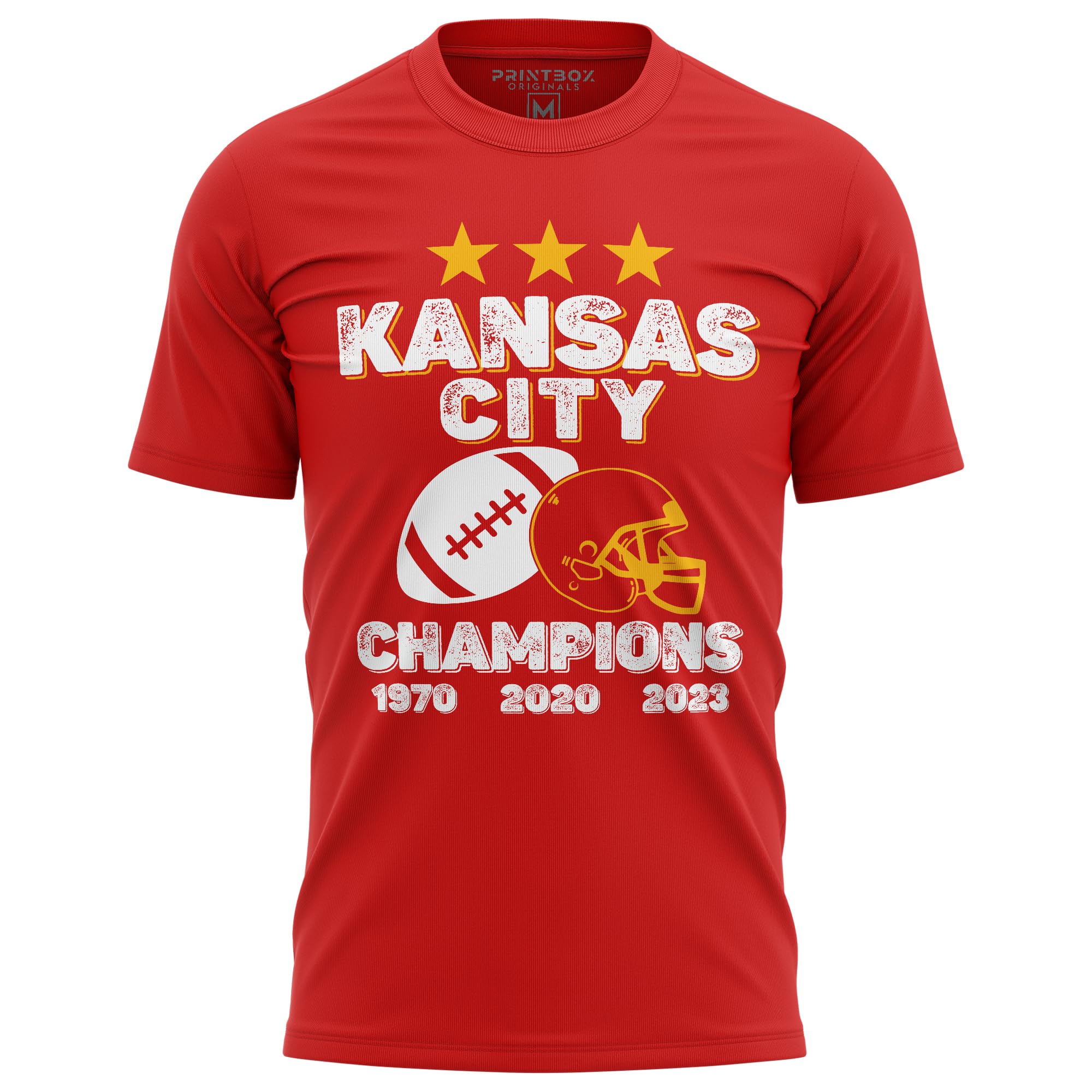 Printbox OriginalsKansas City Champions 2024 Mens T Shirt, Kansas Shirts for Men, Football Game Day Winners Top