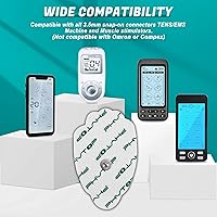 Vista 6 de TENS Pads EMS Unidad Electrodo a presión 20 Pcs con Super Gel