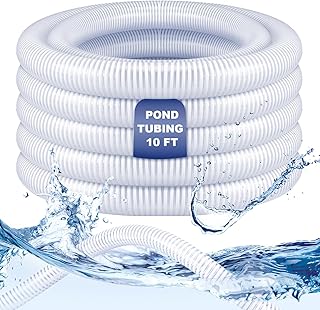 Frienda 10ft 2" Dia Pond Tubing Clear Flexible PVC Pipe Swimming Pool Hose