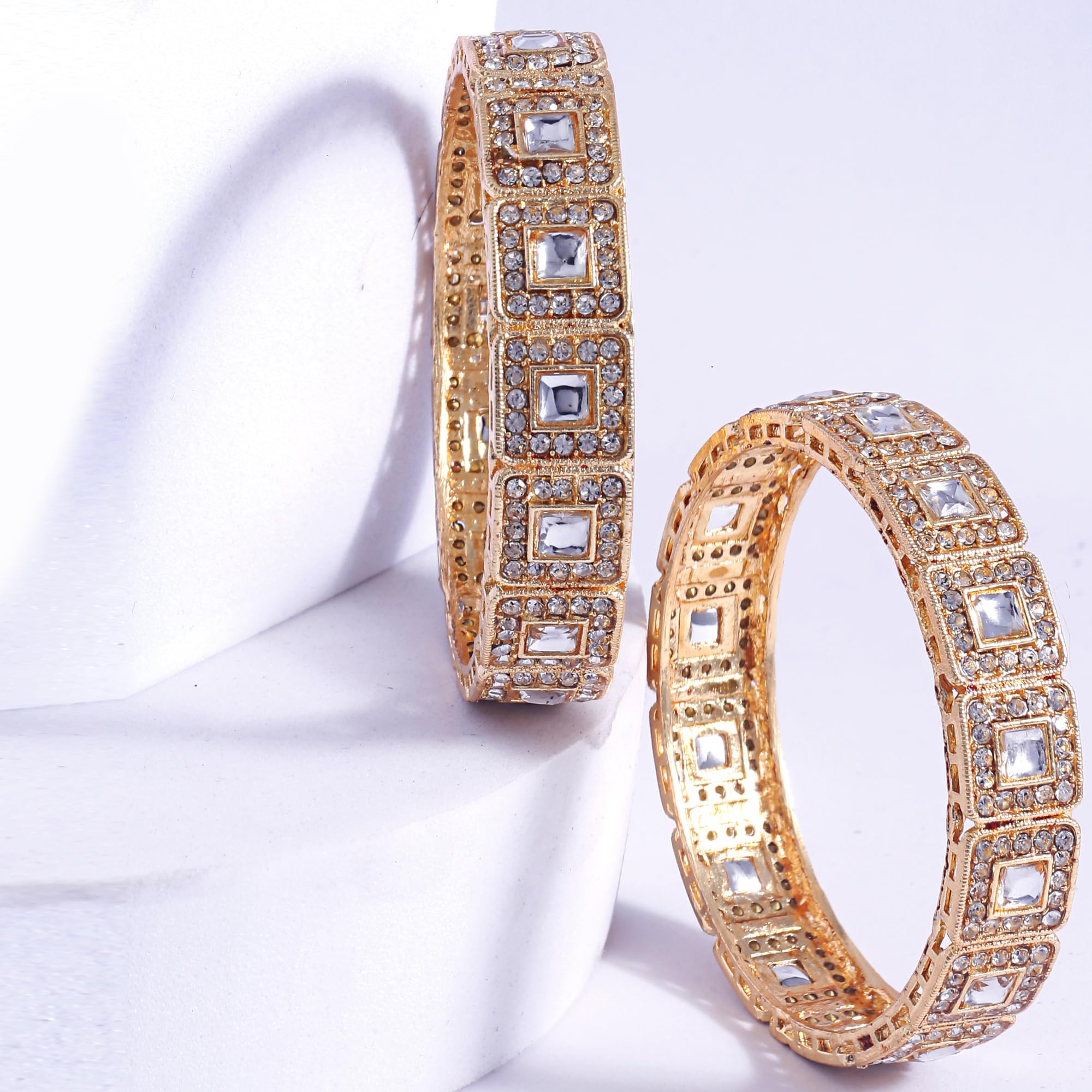 Stylish Kundan Bangles for Women
