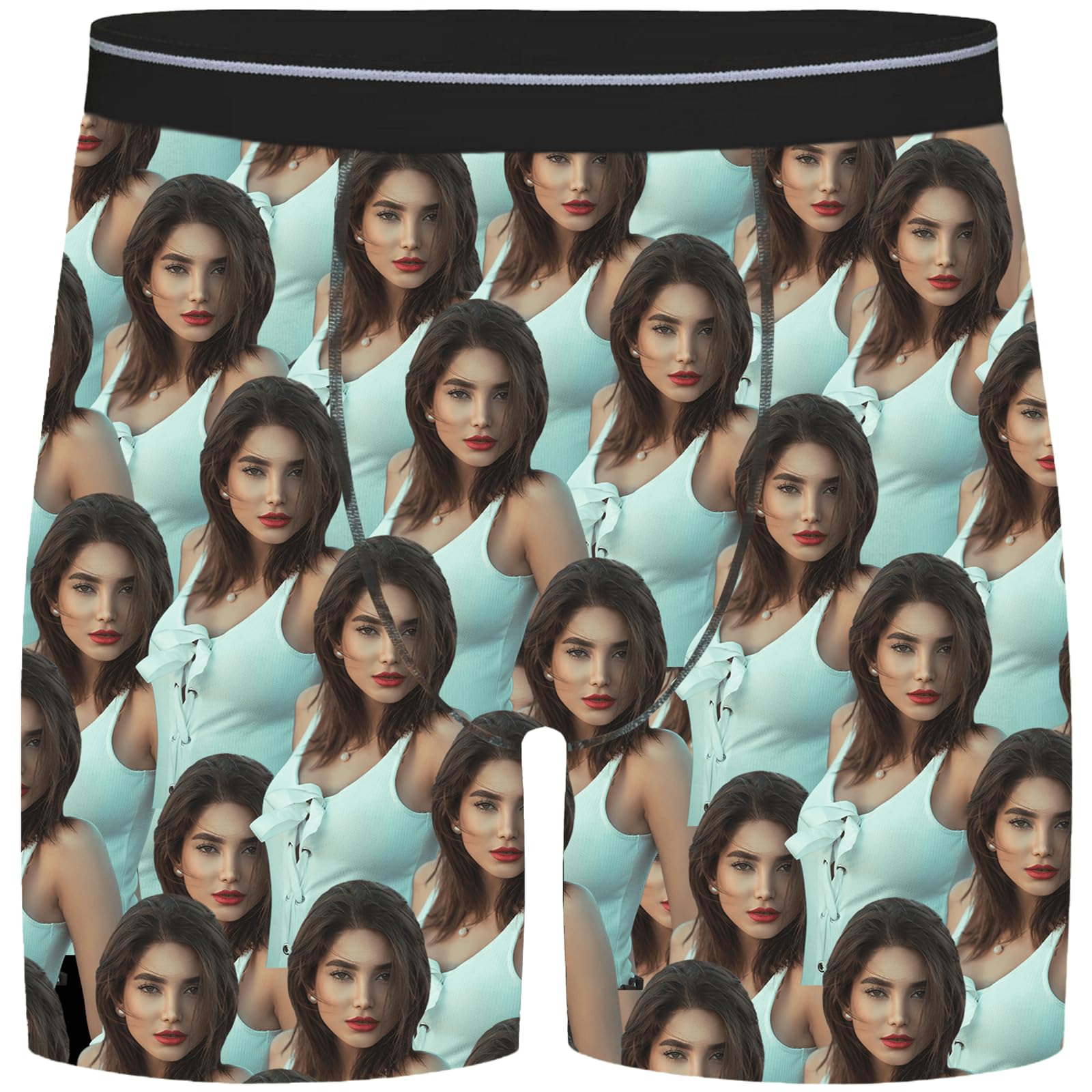 Picture Boxers for Men Custom Long Boxers - Personalized Gifts for Men