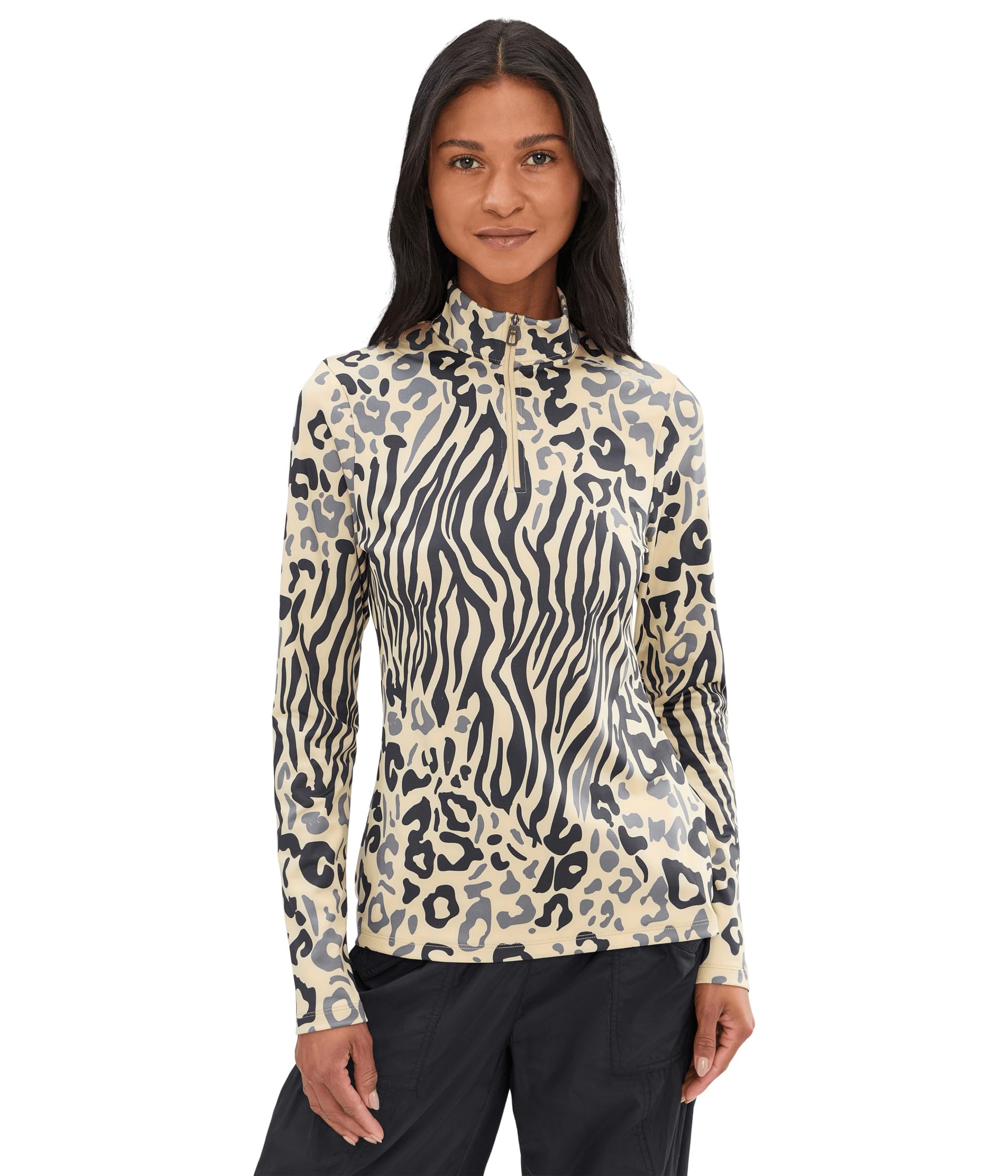 Spyder Vivid Half Zip Sweatshirt M Brown