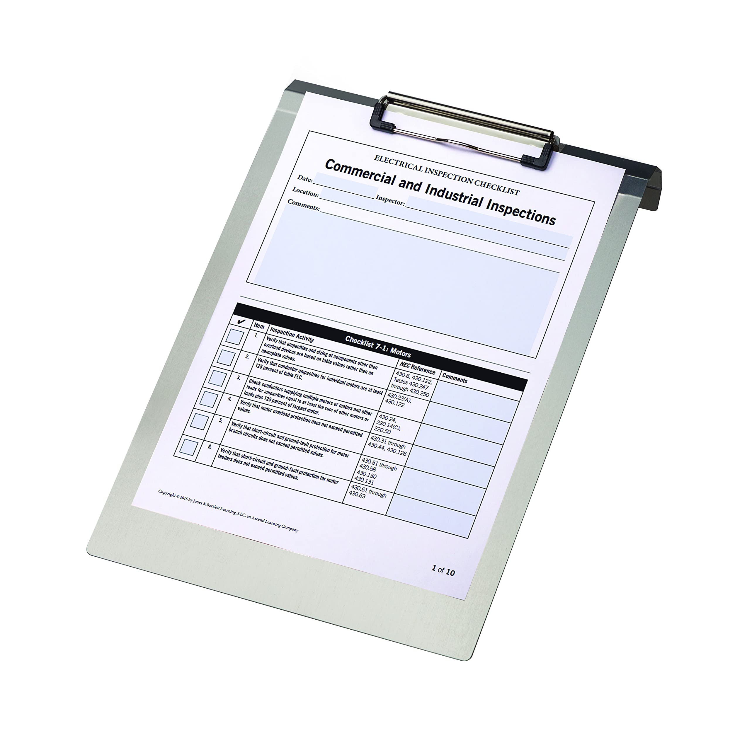 Djois, 181101 – Porte-Bloc Aluminium Léger A4 Suspendu, 1 pc