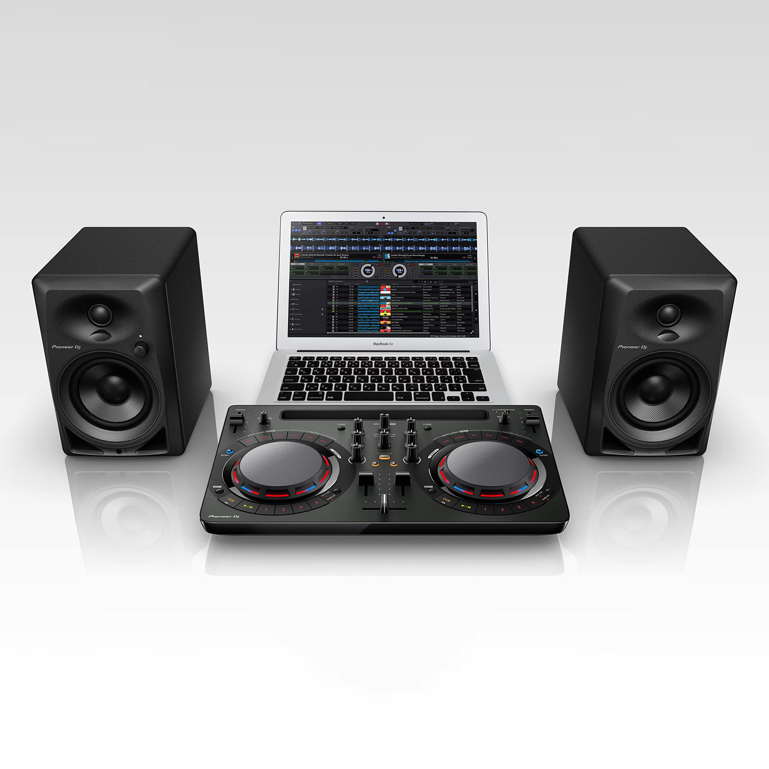 Pioneer DJ DDJ-WeGO4-K - Controlador portátil de DJ - Compatible con iOS (Negro)