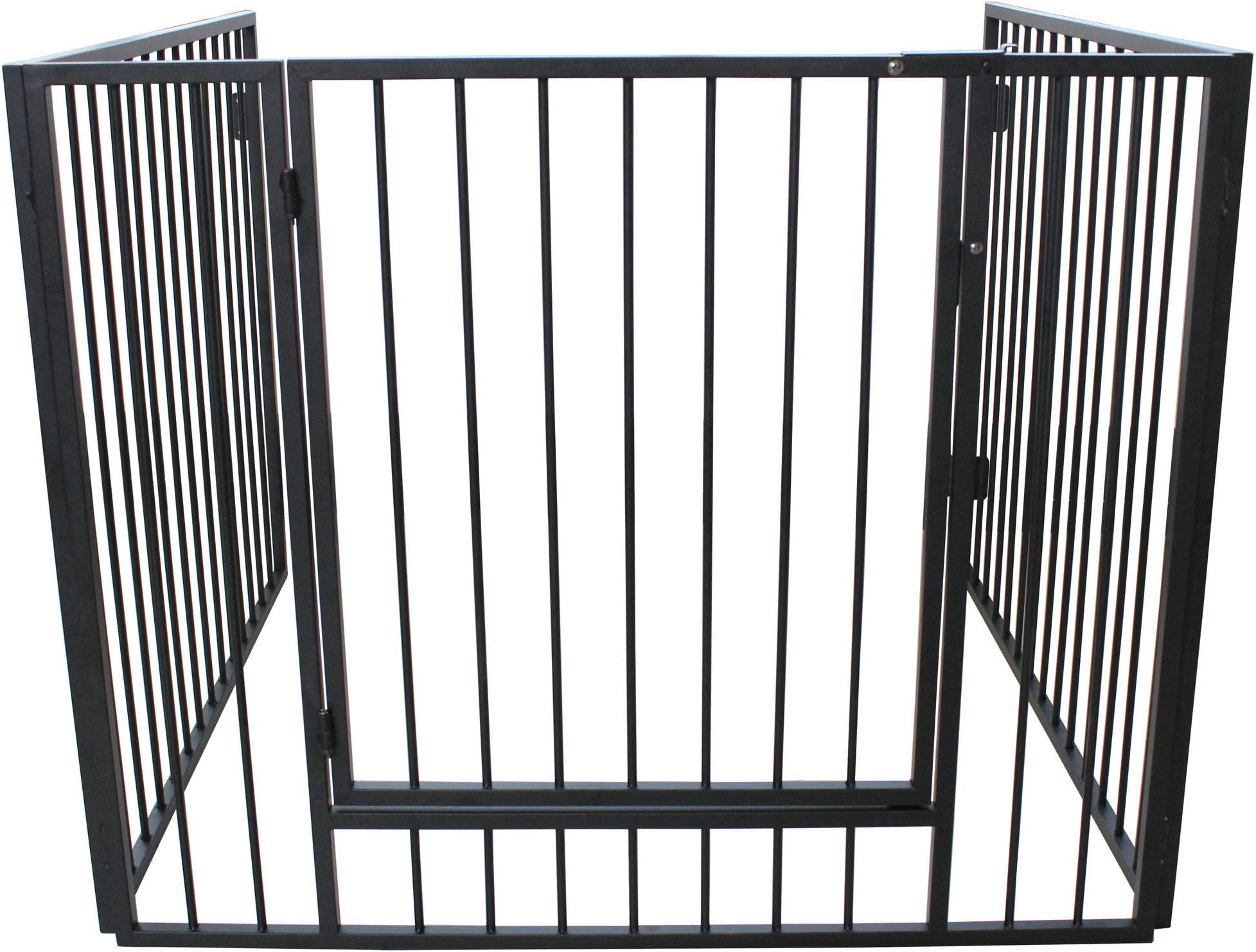 Lizh Metalwork Fireplace Fence Baby Safety Fence Hearth Gate BBQ Metal Fire Gate Fireplace Guard Screen