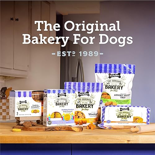 Miniatura 6 de Three Dog Bakery Galletas clásicas horneadas suaves con avena y manzana, golosinas prémium para perros, caja de 13 onzas (114334)