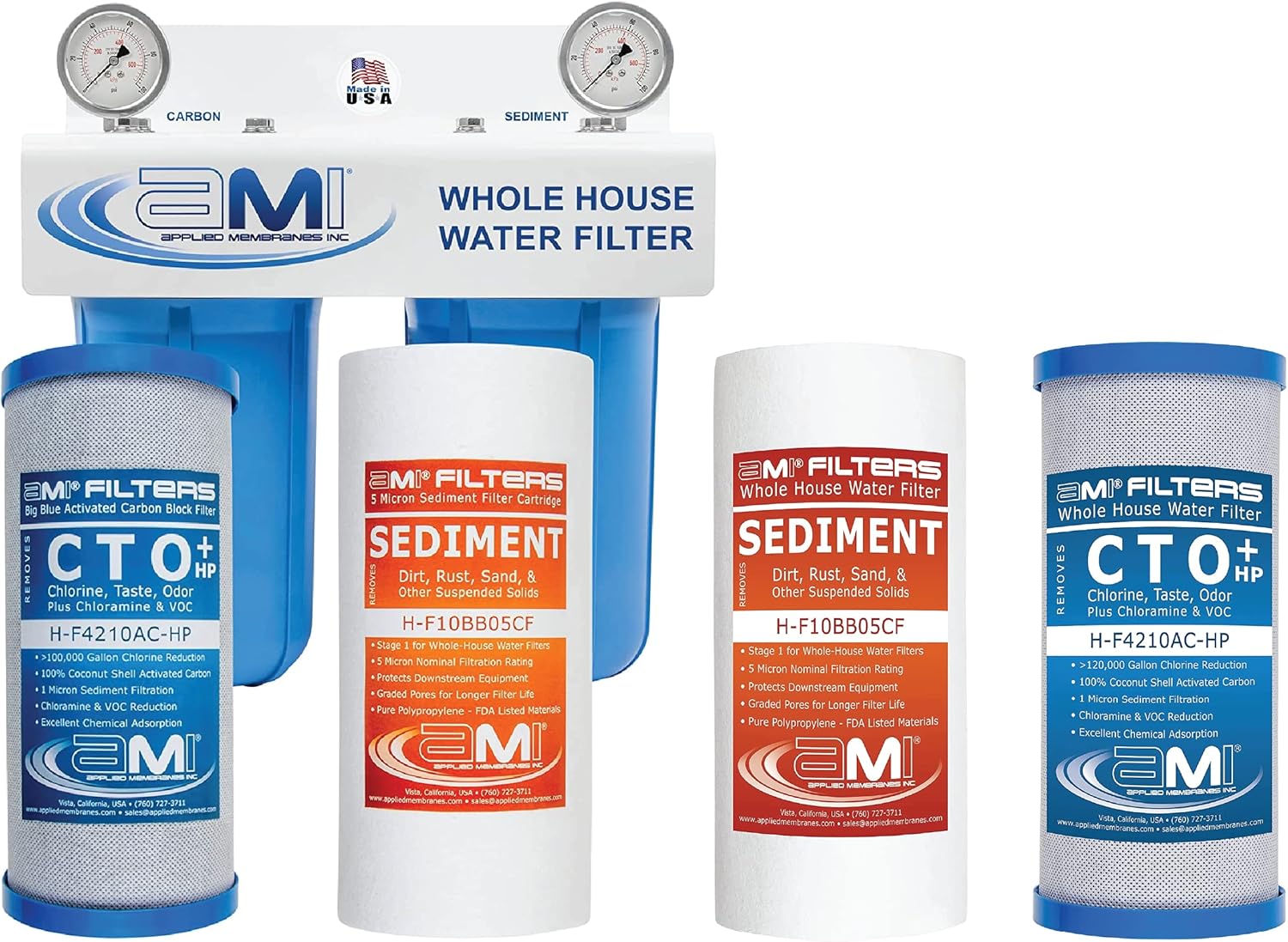 APPLIED MEMBRANES INC 2Stage Whole House Water Filter