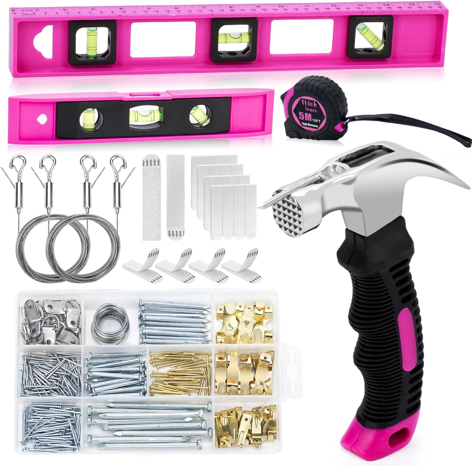 750pcs Hardware Nails Assortment Kit, Picture Hanging Nails