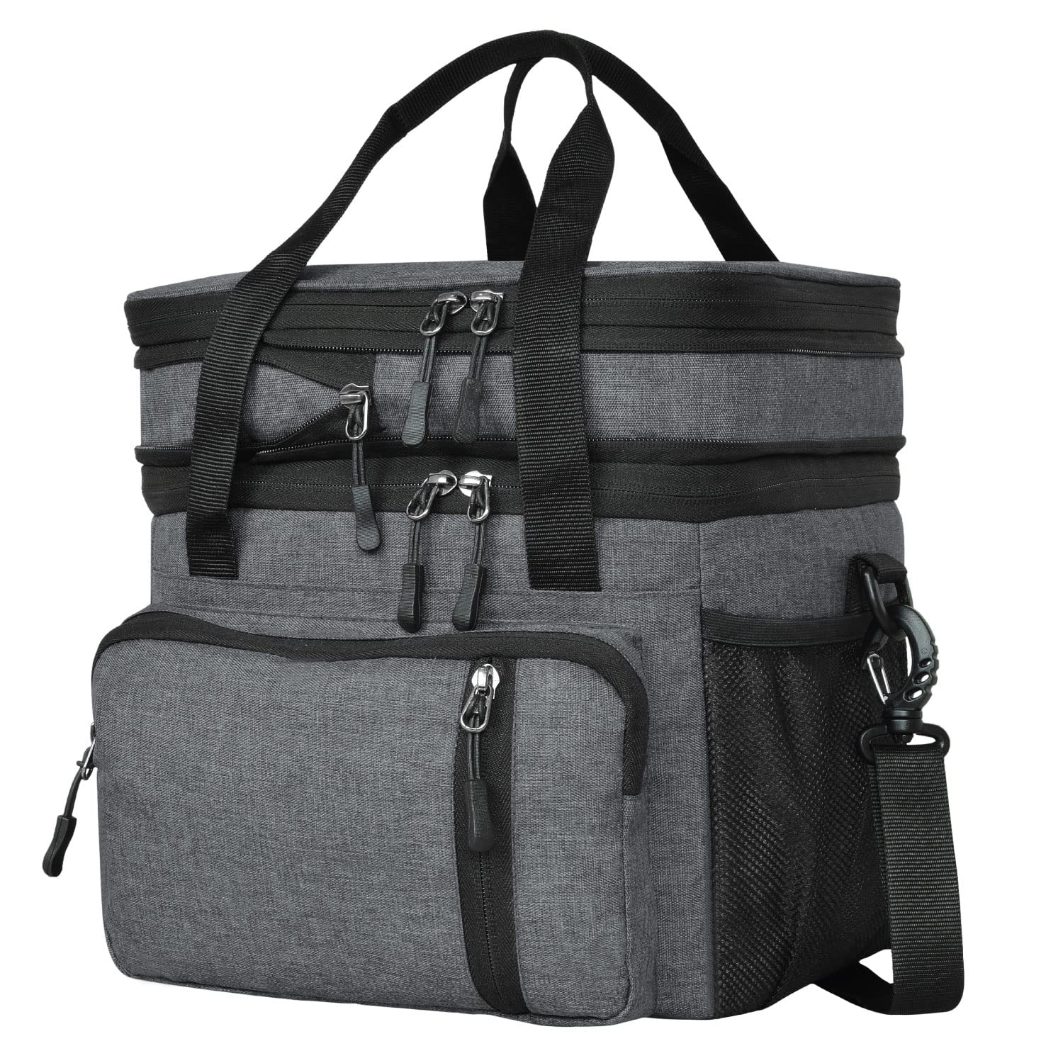 FATMUG Portable Insulated Lunch Bag - Keeps Food and Drinks Cool and Fresh (Drak Grey)-picture-42