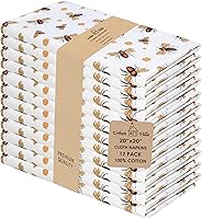 Vista 46 de Urban Villa - Juego de 12 servilletas de tela de 50x50 centímetros 100% algodón, servilletas lavables, suaves, duraderas, reutilizables