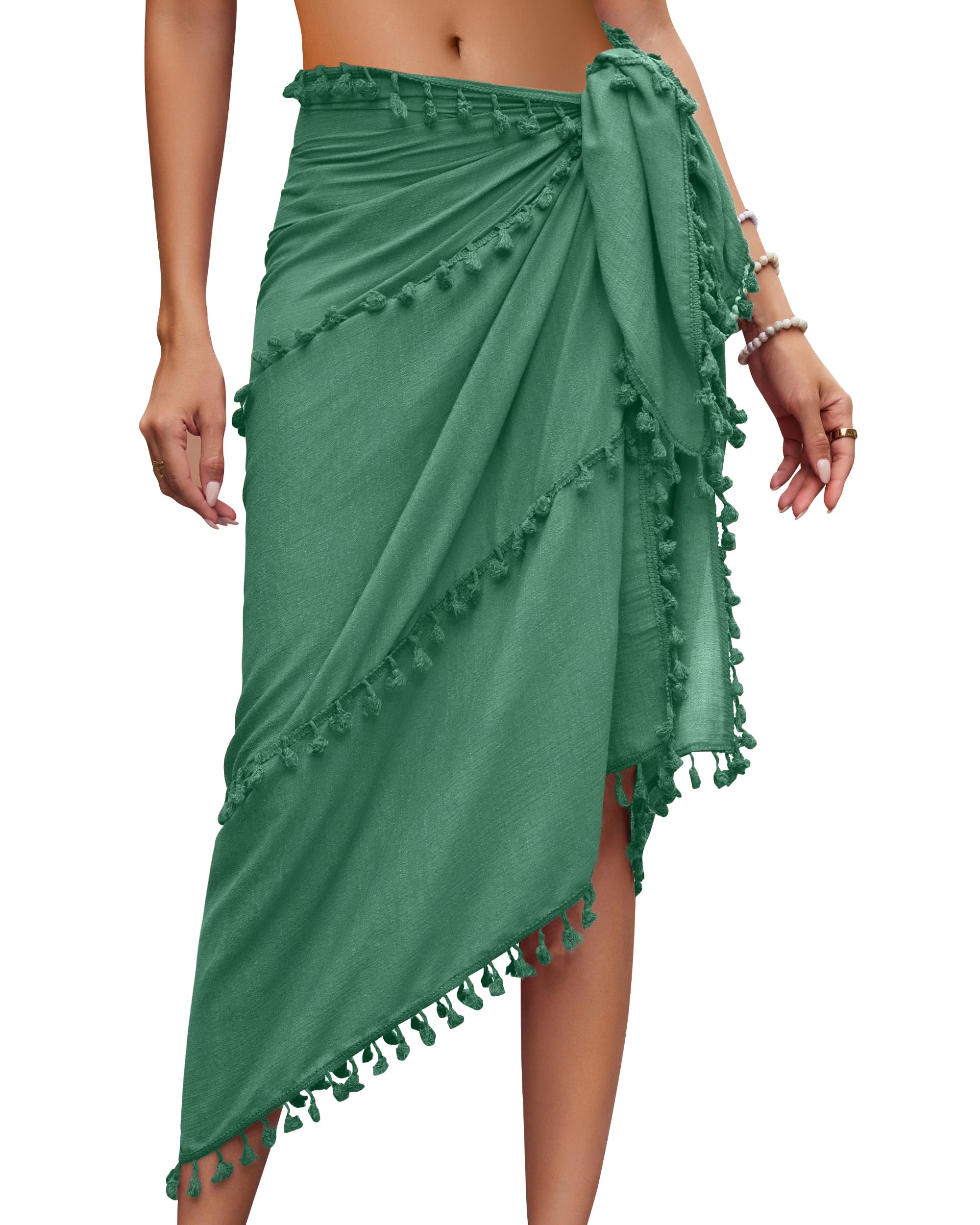 eicolorte Sarong Cover Up Womens Beach Cover Up Bikini Bathing Suit Swimsuit Swimwear Coverup Sarong Pareo Wraps for Women-picture-20