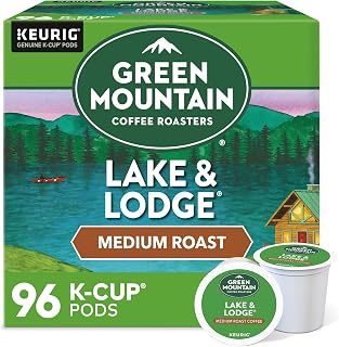 Lake and Lodge Blend Keurig Single-Serve K-Cup pods, Medium Roast Coffee, 96 Count