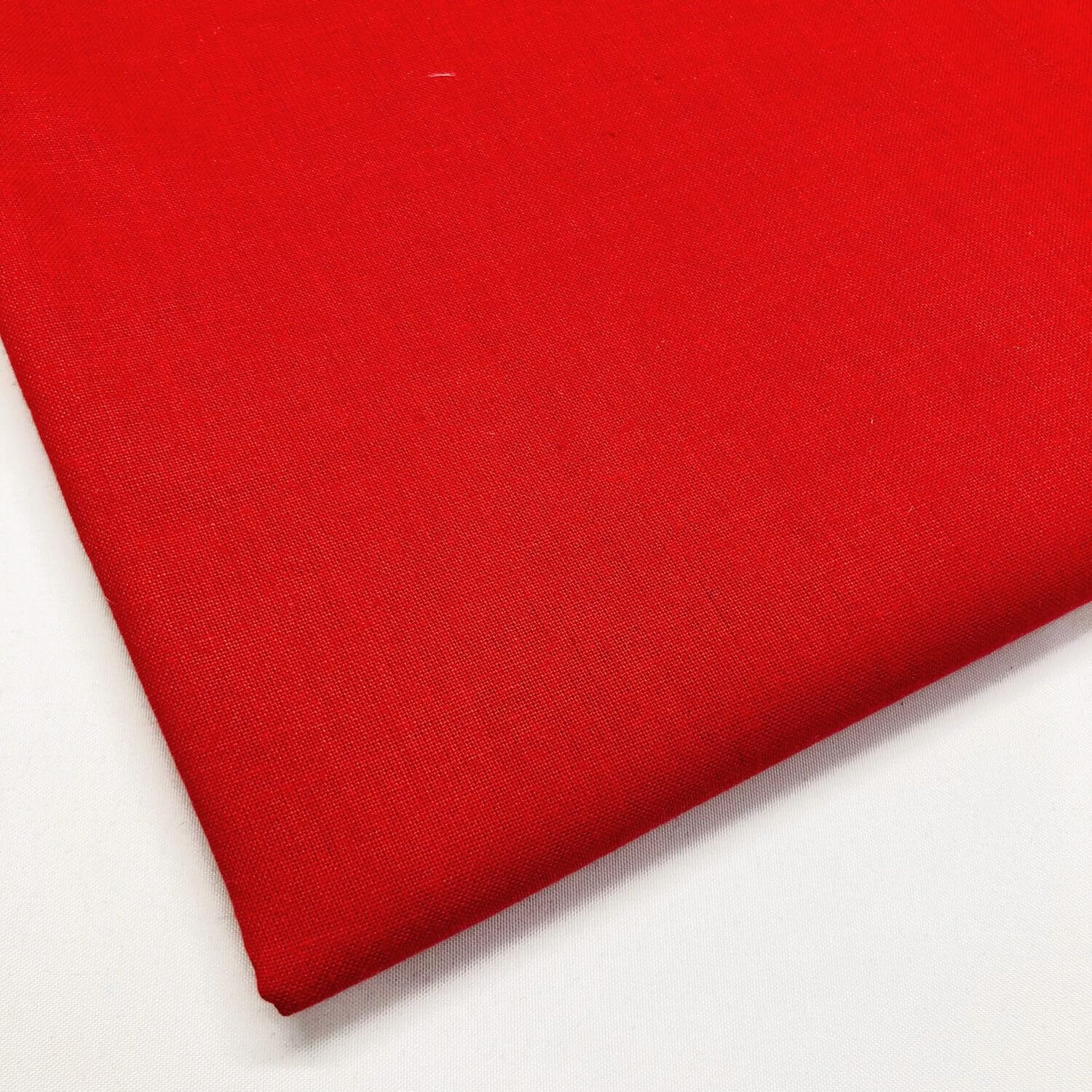 Lifestyle 100% Cotton Fabric Plain Coloured Solid 150cms Wide 135gsm (Red)