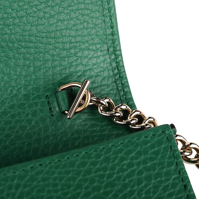 Gucci 615523 CAO0G 3120 Shoulder Bag, Chain Bag, Green, Green