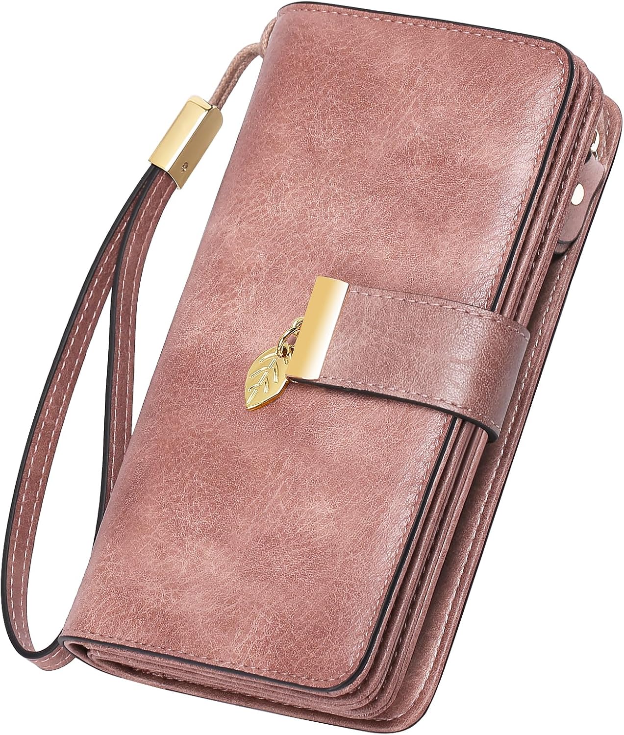 HUANLANG Women's Wallets Large Capacity Genuine Leather