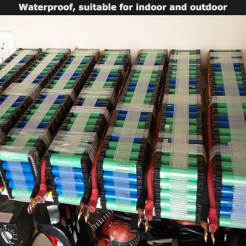 Miniatura 6 de Paquete de 4 cintas bidireccionales de 2 pulgadas, cinta de embalaje reforzada de 82 pies, cinta de fibra de vidrio de 5.5 mil, cinta de filamento