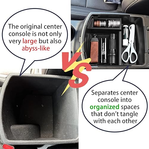 Vista 10 de RUNROAD Bandeja organizadora de consola central compatible con accesorios Kia Seltos 2020 2021 2022 2022 2023 2024 2025 2026, bandeja de inserción
