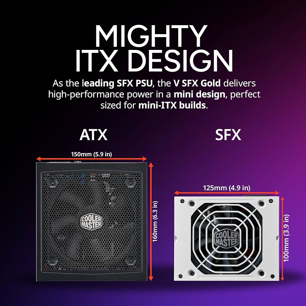 電源ユニット Cooler Master V850 SFX GOLD WHITE V850 SFX Gold 850W Full-Modular 80 Plus Gold SFX Power