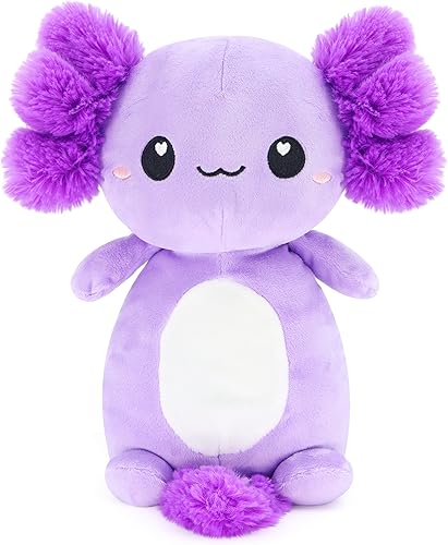 Lindos animales de peluche de ajolote rosa, almohada de peluche suave kawaii, juguete de peluche de ajolote, regalos para decoración de niñas