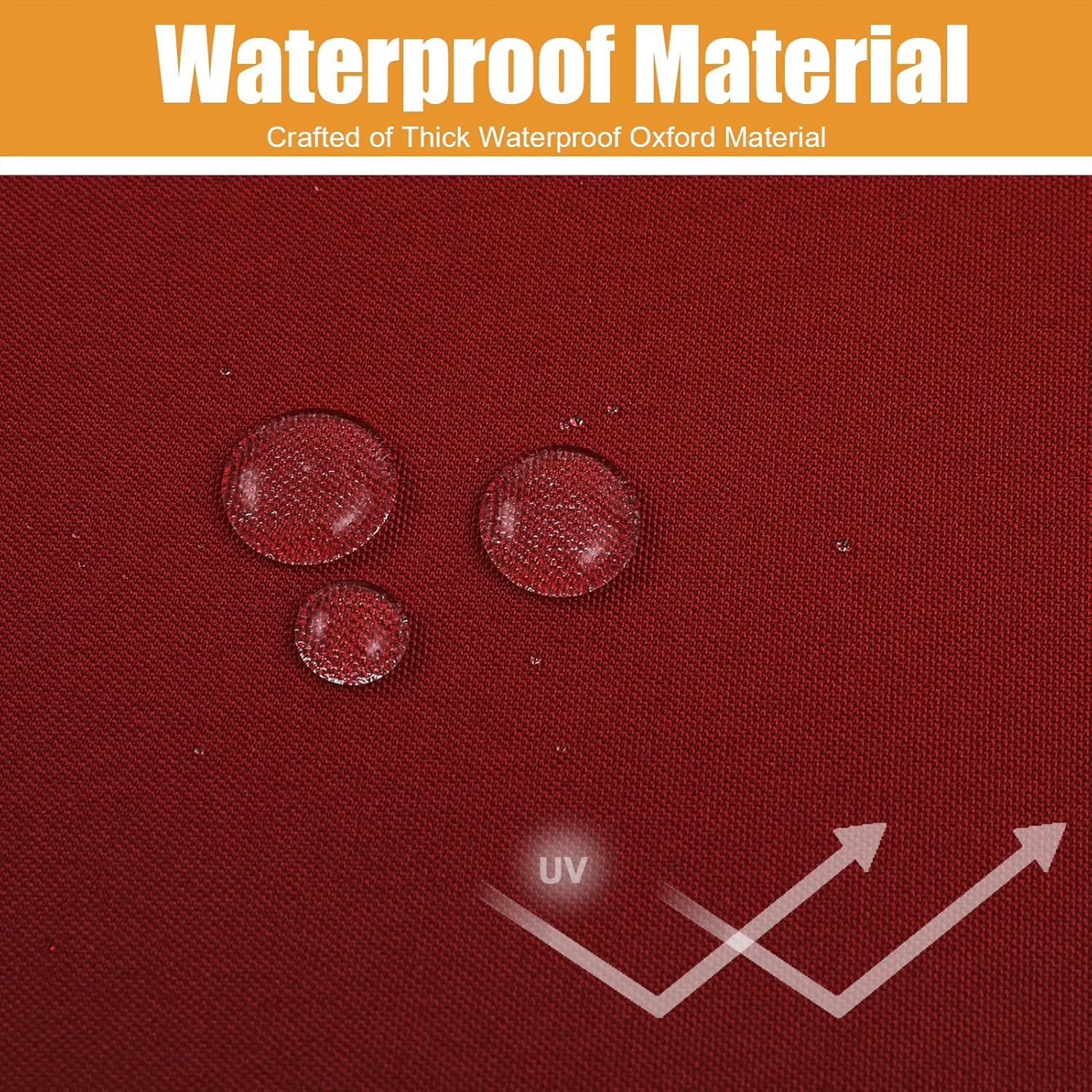 Outdoor Cushion Slipcovers Waterproof, Patio Cushion Covers Replacement, Fade Resistant Outdoor Cushion Covers, Furniture Seat Cushion for Garden and Backyard