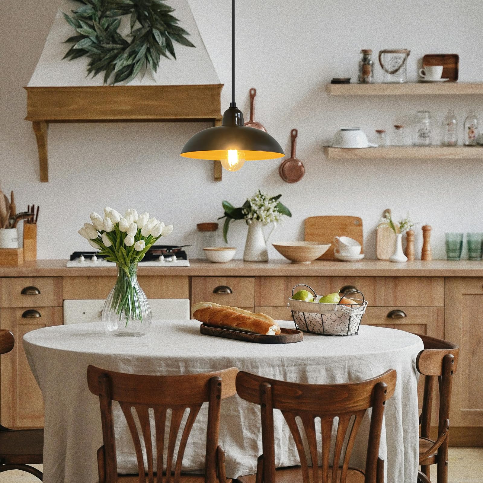 Outdoor Hängelampe mit Stecker Lampe Hängend Pavillon Beleuchtung Lampenfassung E27 4.5m Kabel Schwarz Deckenleuchte Außen Pendelleuchte Steckdose Gartenlampen Draußen Balkon Terrassen