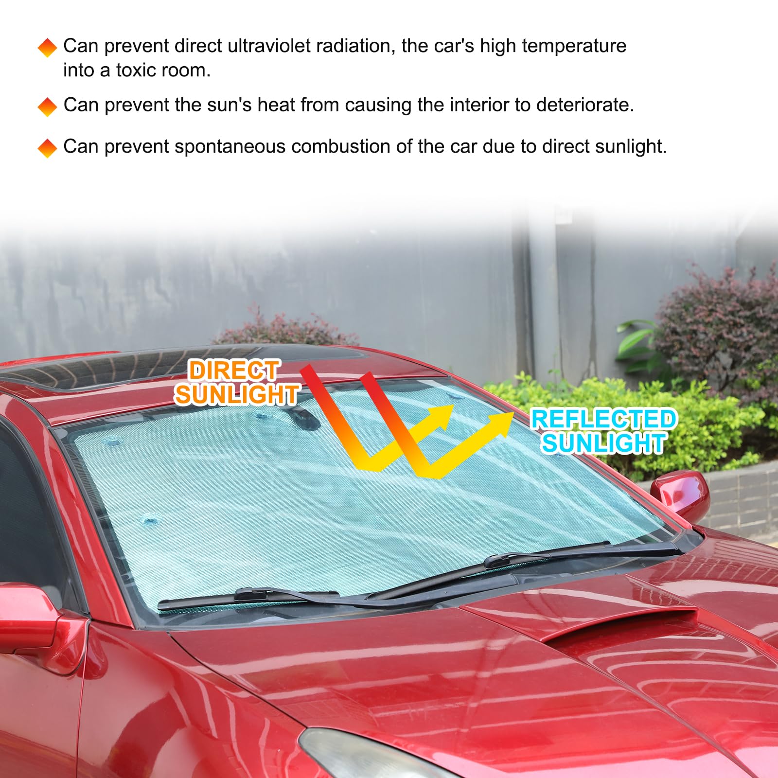 Parasol para parabrisas de coche compatible con Toyota Celica 1999-2005, cubierta completa de ventana, accesorio UV 6 unidades