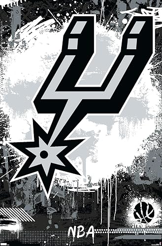 Miniatura 7 de Trends International NBA San Antonio Spurs - Póster de pared Maximalist Logo 23, 14.72 x 22.37 pulgadas, versión enmarcada en blanco