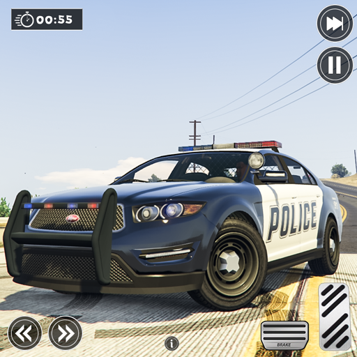 Stadt-Verfolgungsjagd mit Polizeiautos, Krimi-Stadtspiel