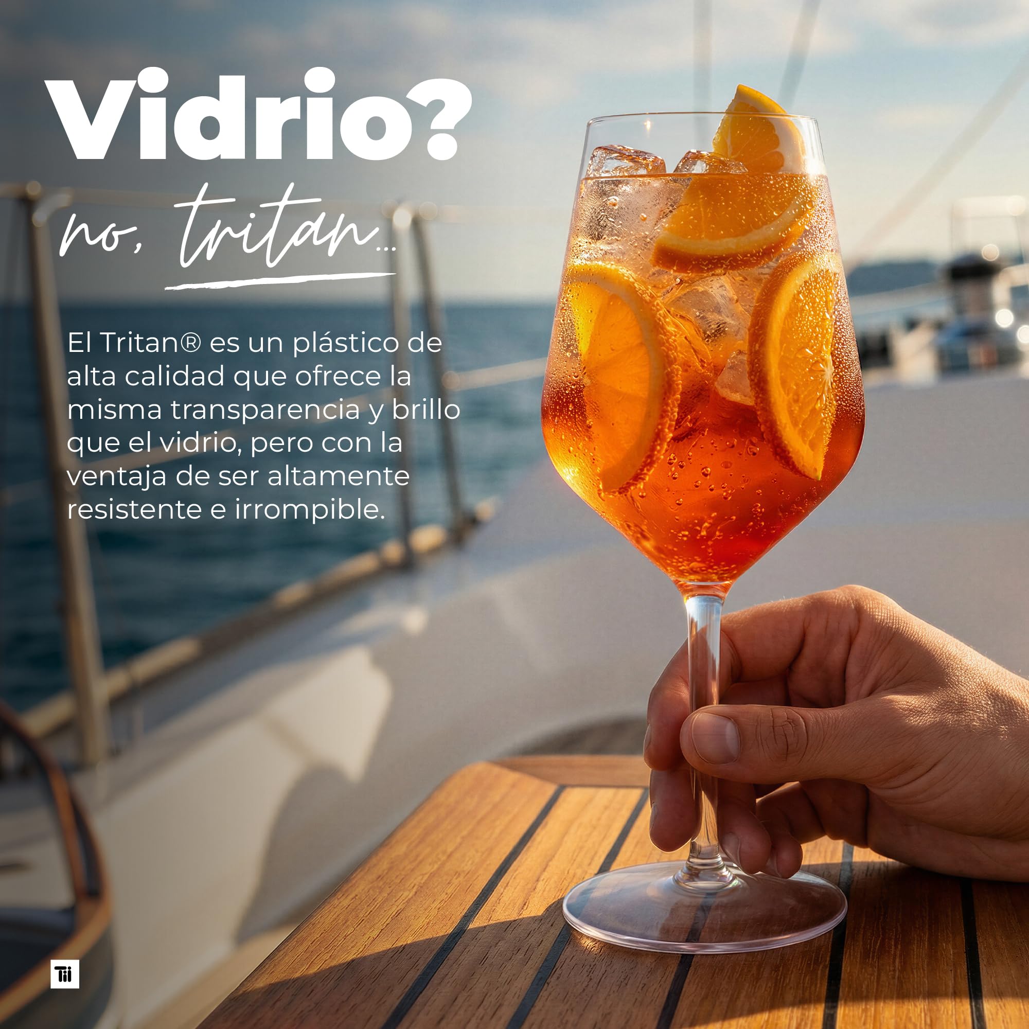 TUNDRA - 6 Copas Plastico Duro REUTILIZABLES para Vino y Cócteles | EVENT 47 cl. | IRROMPIBLES en Tritan® (Plástico Rígido) - Vasos de Plastico BPA Free y Aptas para Lavavajillas, Transparentes