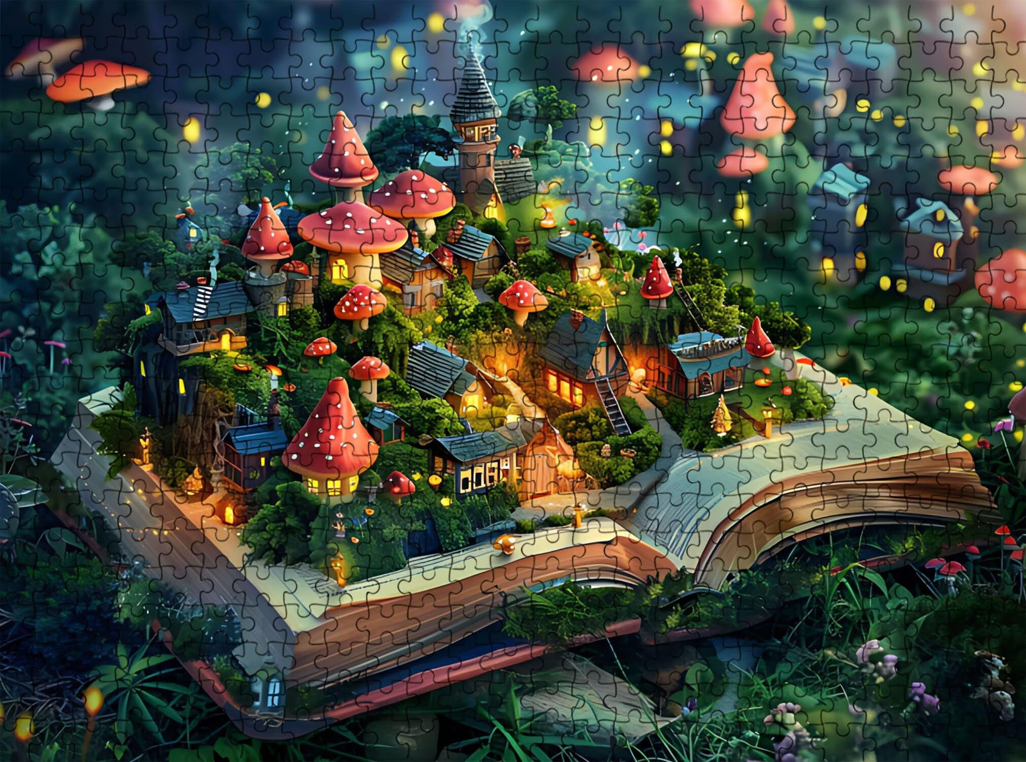 magia Libro-3 Puzzle 5000 Pezzi per Adulti, Puzzle in Legno - Collezione Classica con Poster Incluso -Sfida di Concentrazione e Passatempo Antistress, Gioco Educativo per Famiglia, 156 x 105 cm f0-796