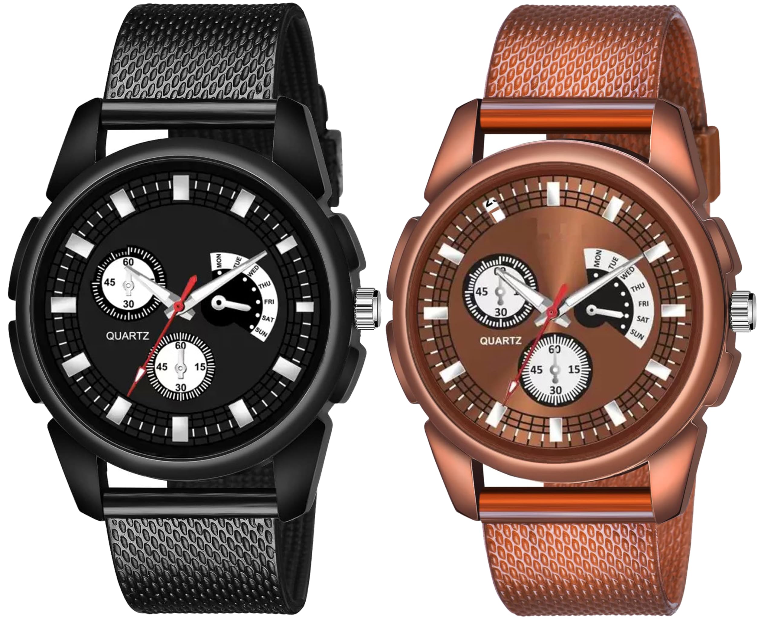 just like Set of 2 Analog Rubbers Strap Wrist Watches for Boy and Men (Multi Color 5) (B0CJJCXX1B) Amazon Price History, Amazon Price Tracker