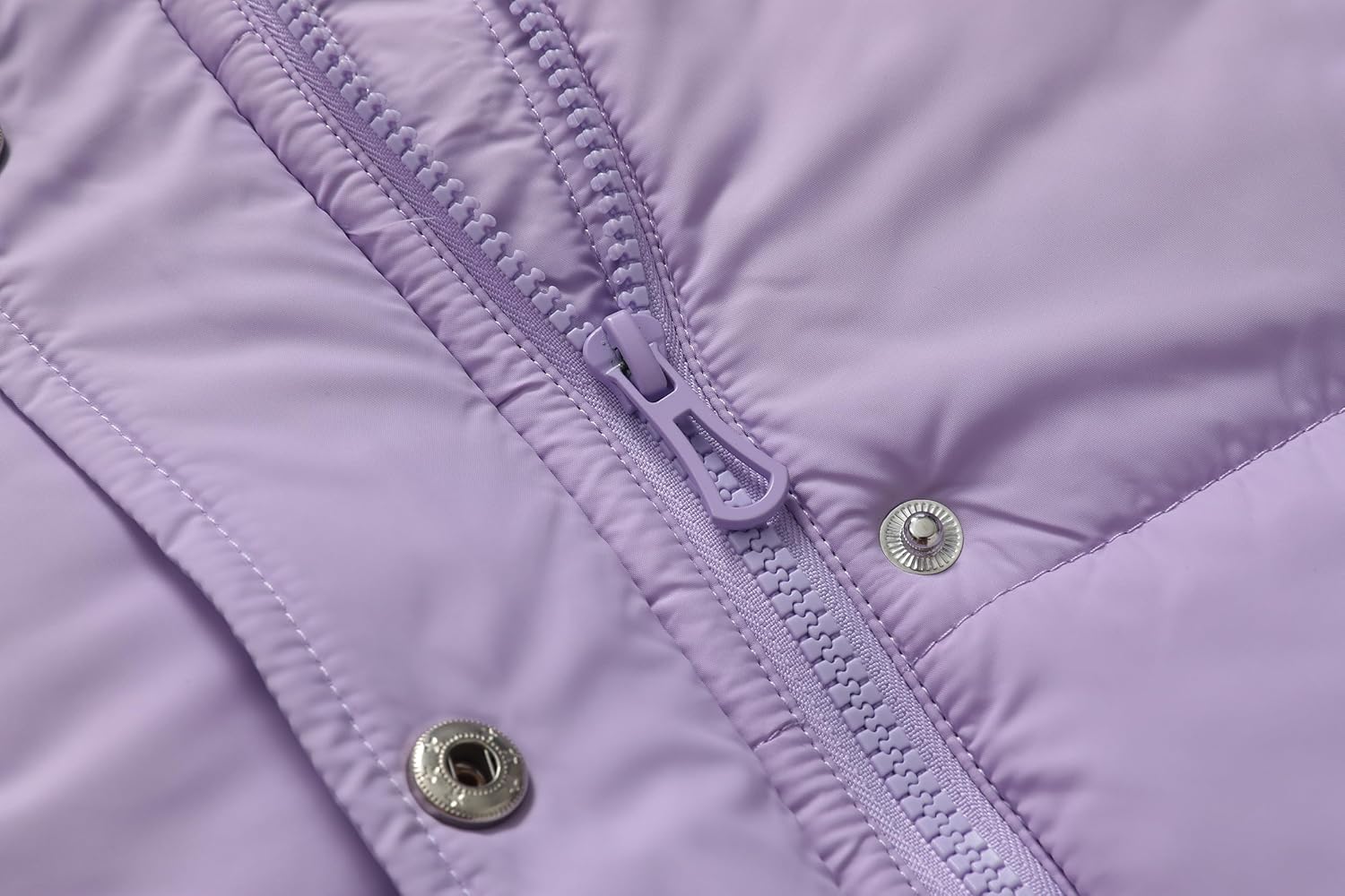 Girls Winter Jacket Long Puffer Coat with Removable Hood，Kid's Warm Insulated Parka for Cold Weather, Full Zip - Image 6