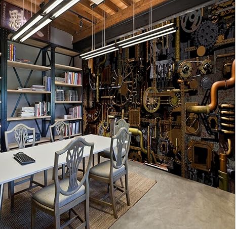 Amazon 3dエンジンギア壁画グリルカフェレストランバー背景壁紙工業用風力機械壁紙 3d 300x210cm 壁紙 Amazon 3dエンジンギア壁画グリルカフェレストランバー背景壁紙工業用風力機械壁紙 3d 300x210cm 壁紙