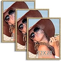 Vista 56 de Dark Brown 12x18 Frame Set of 3 - Rustic Woodgrain 12 x 18 Poster Frame with Plexiglass for Wall Gallery Display, 12x18 Picture Frame for Puzzles