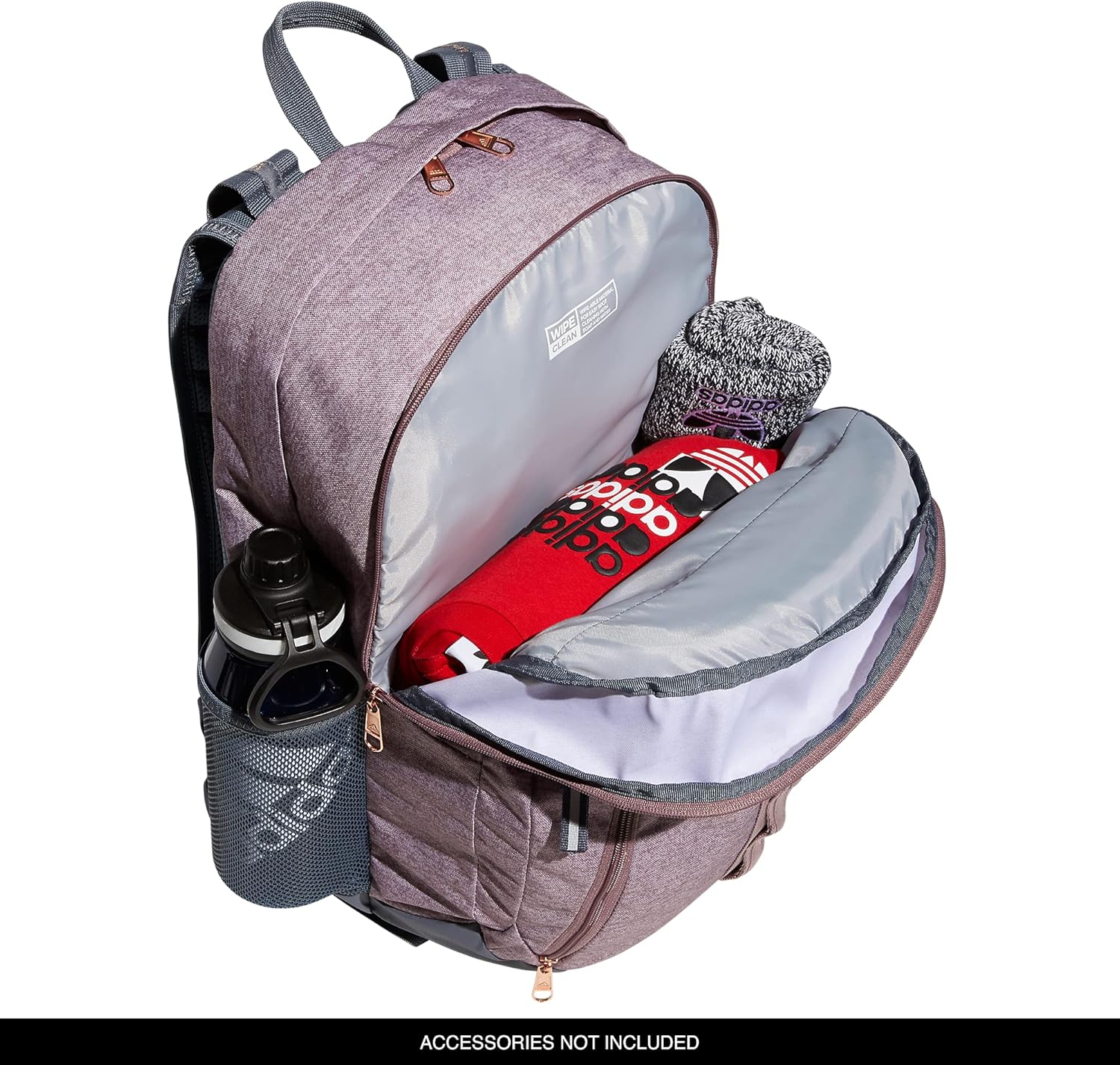  | adidas Prime 6 Backpack, Jersey Wonder Oxide Purple/Rose Gold, One Size | Casual Daypacks