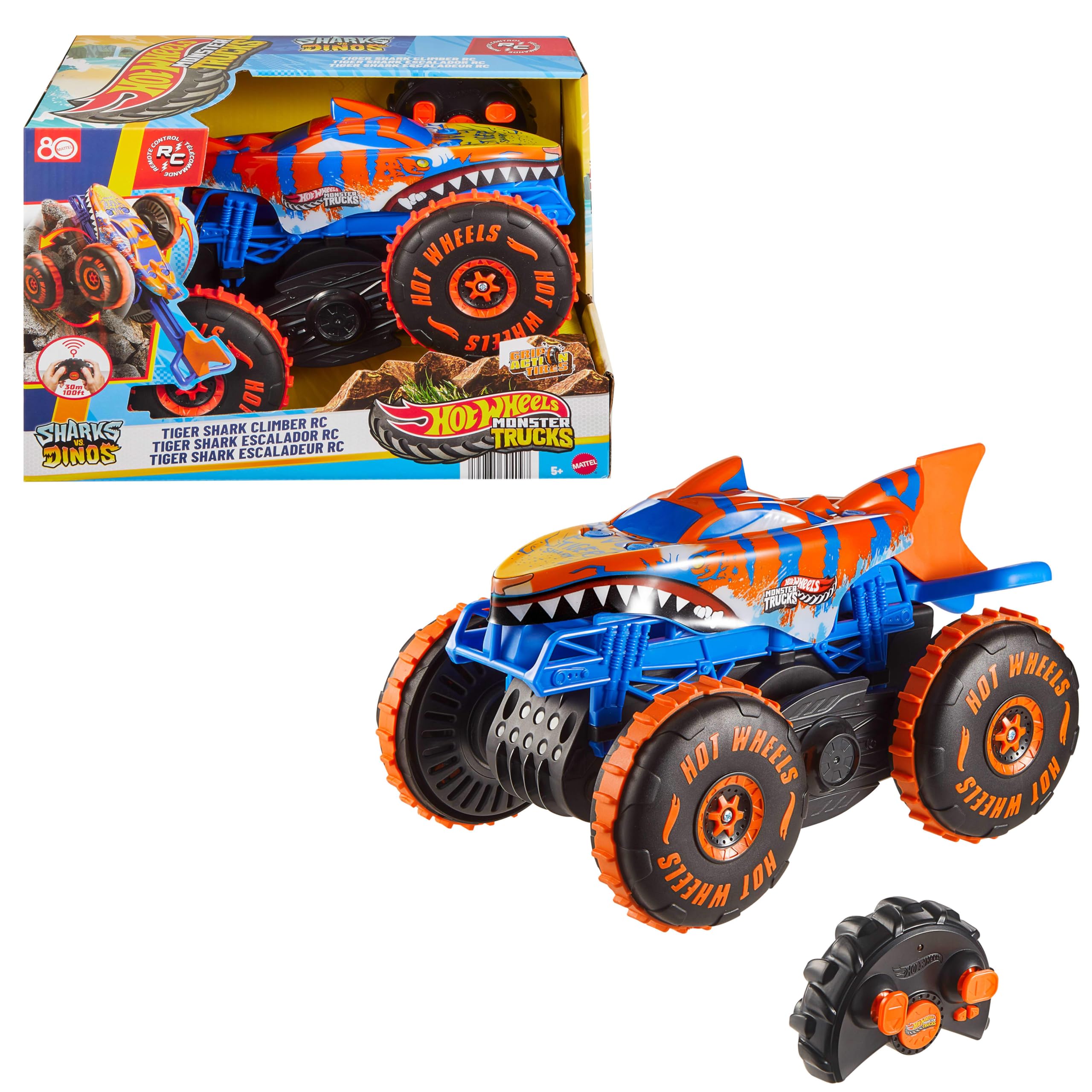 Hot Wheels Monster Trucks Tiger Shark Climber RC